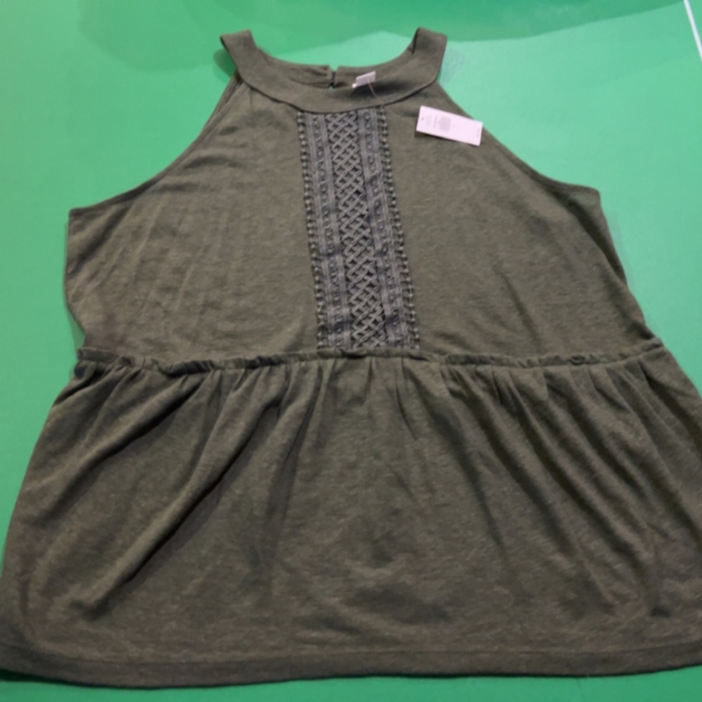 Green tank top